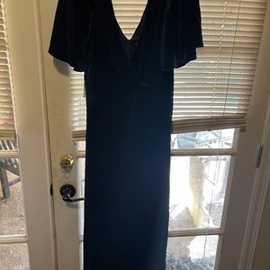 Beautiful blue long dress.